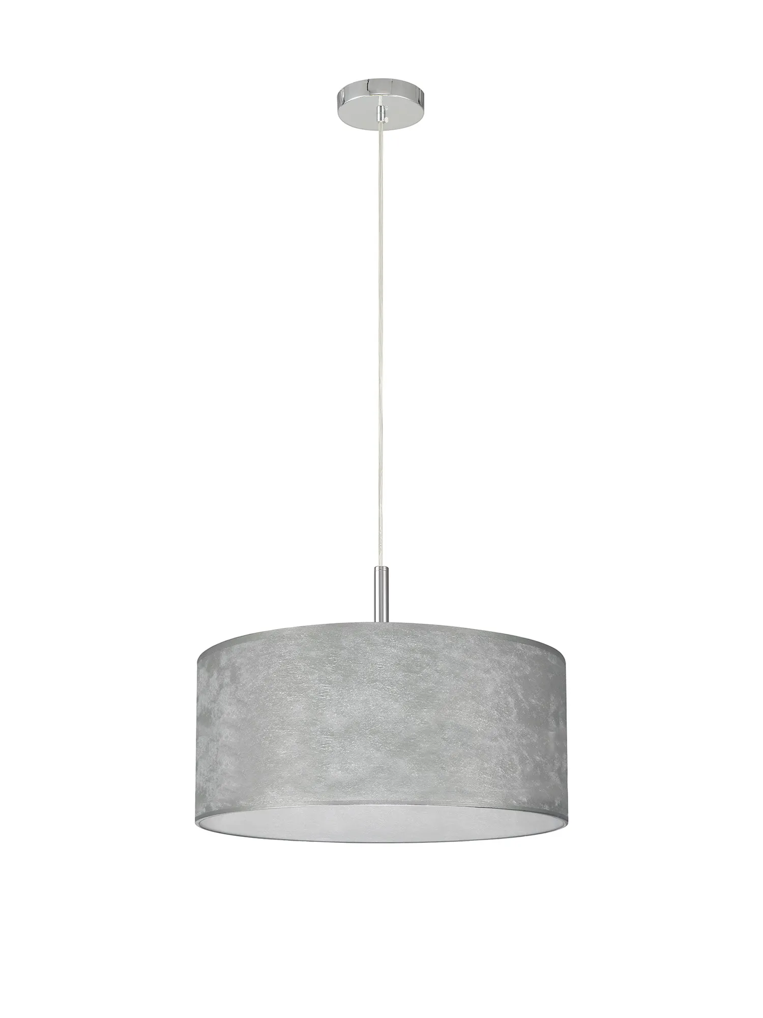 Baymont 50cm 3 Light Pendant Polished Chrome, Silver Foil DK0795  Deco Baymont CH SL